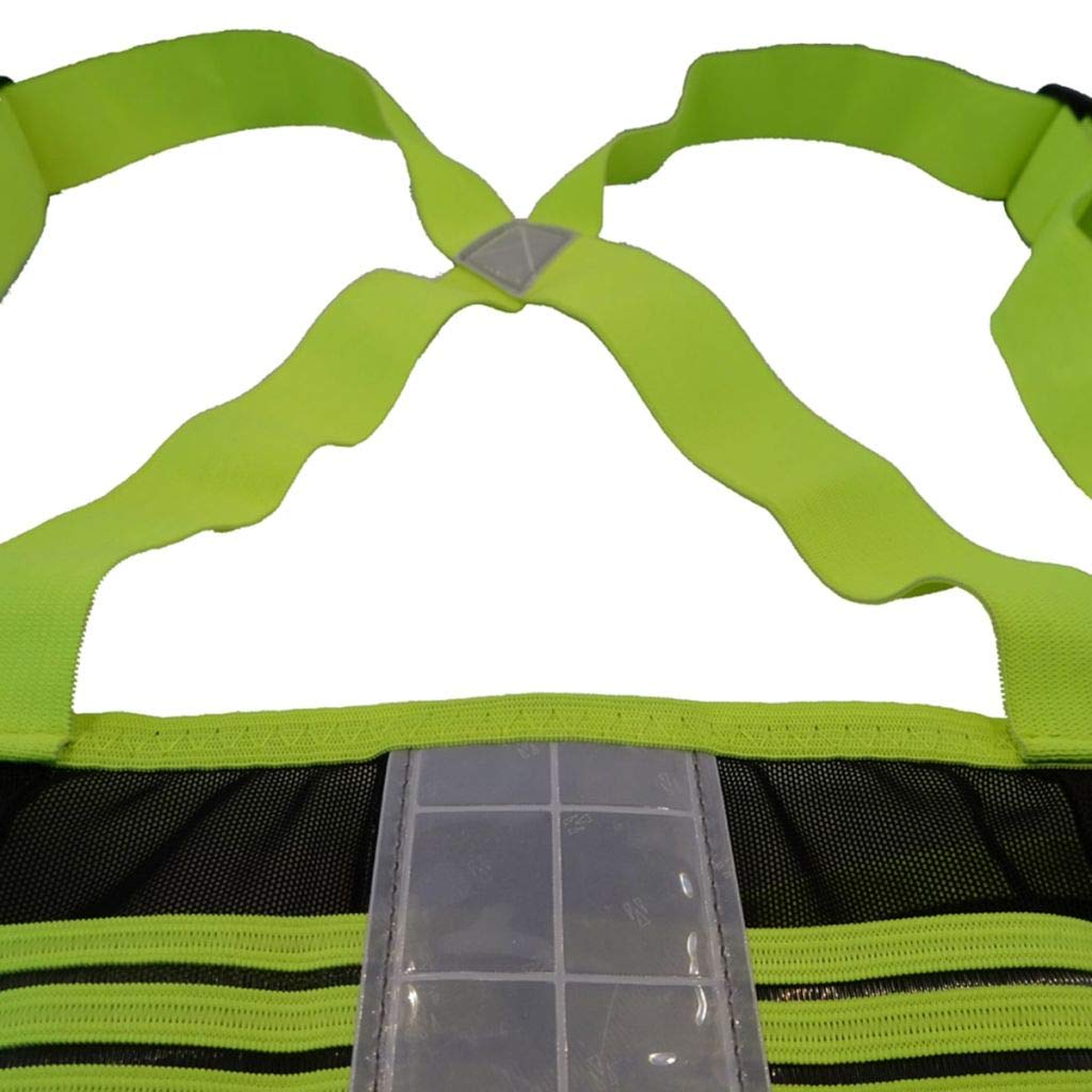 Toolpack Faja Lumbar Reflectante Espalda Neón Luz Equipo Protección Cinturón