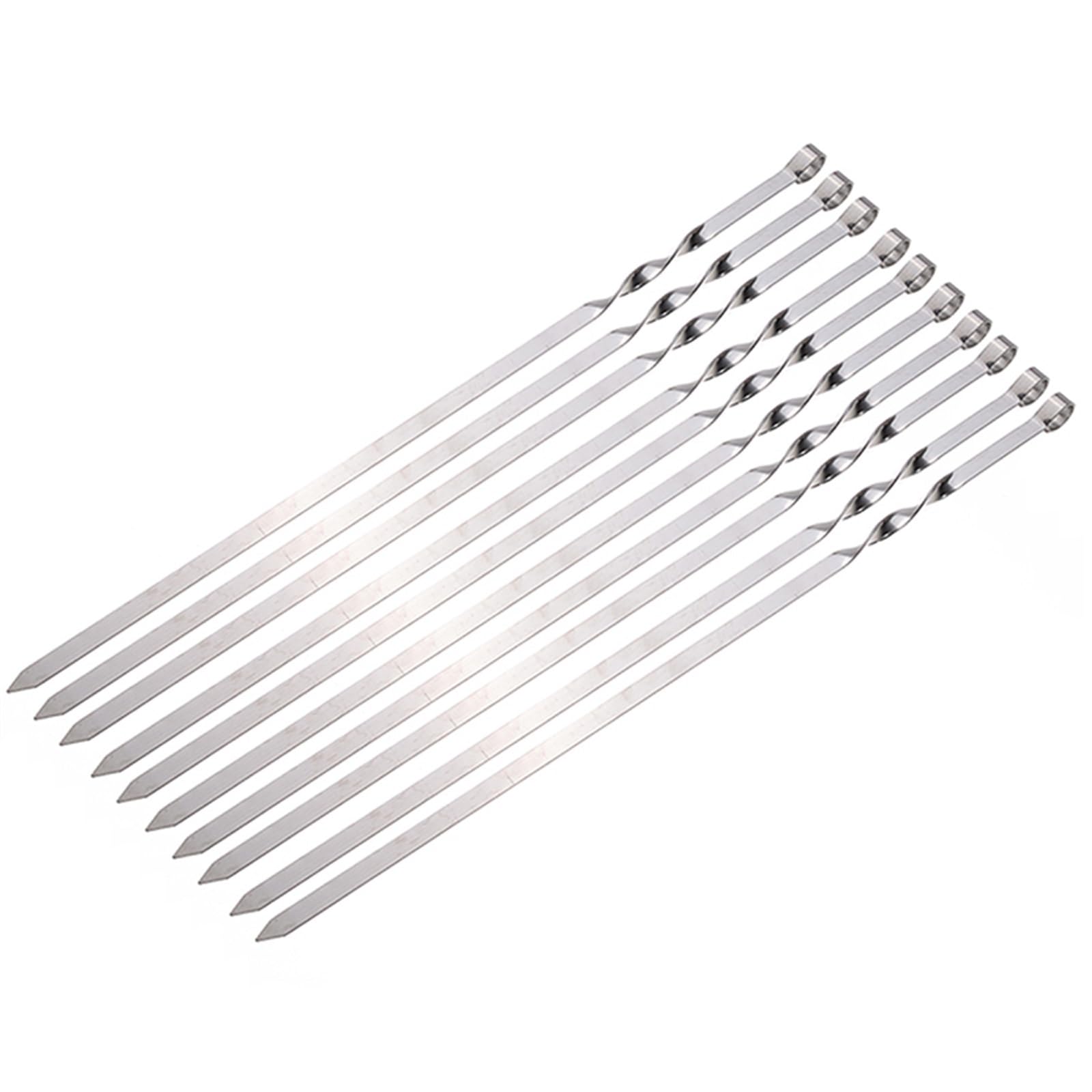 SePkus Spiedini di Kebab, 10 Pezzi 50 cm Acciaio Inossidabile 420 Lunghi BBQ Barbecue Kebab Cibo Spiedini di Carne Spiedini per Attrezzi per Griglia all'aperto