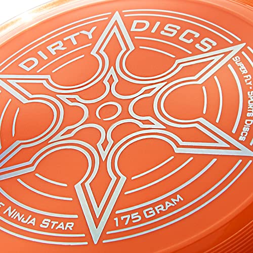 INDY - DIRTY DISC (175 g) (Orange) Frisbee, Professionelle Frisbeescheibe, Wurfscheibe, Fliegende Scheibe, Sport Spielzeug, Sport Spiel für Kinder und Erwachsene