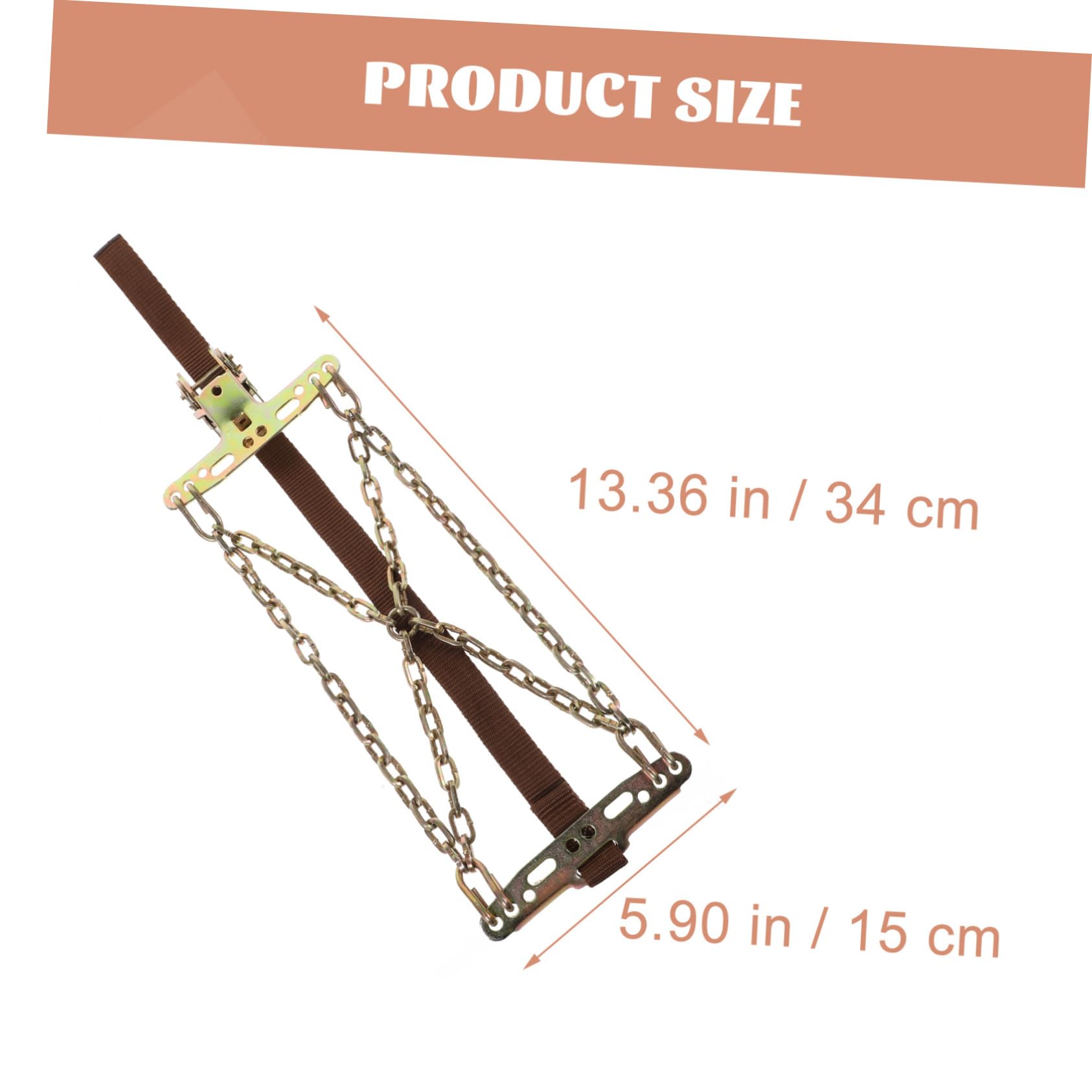 ABOOFAN Sturdy Metal Tire Chains for Car Anti-skid Wear-resistant Non-slip Chute Protect Your Tires Professional for Snowy Roads