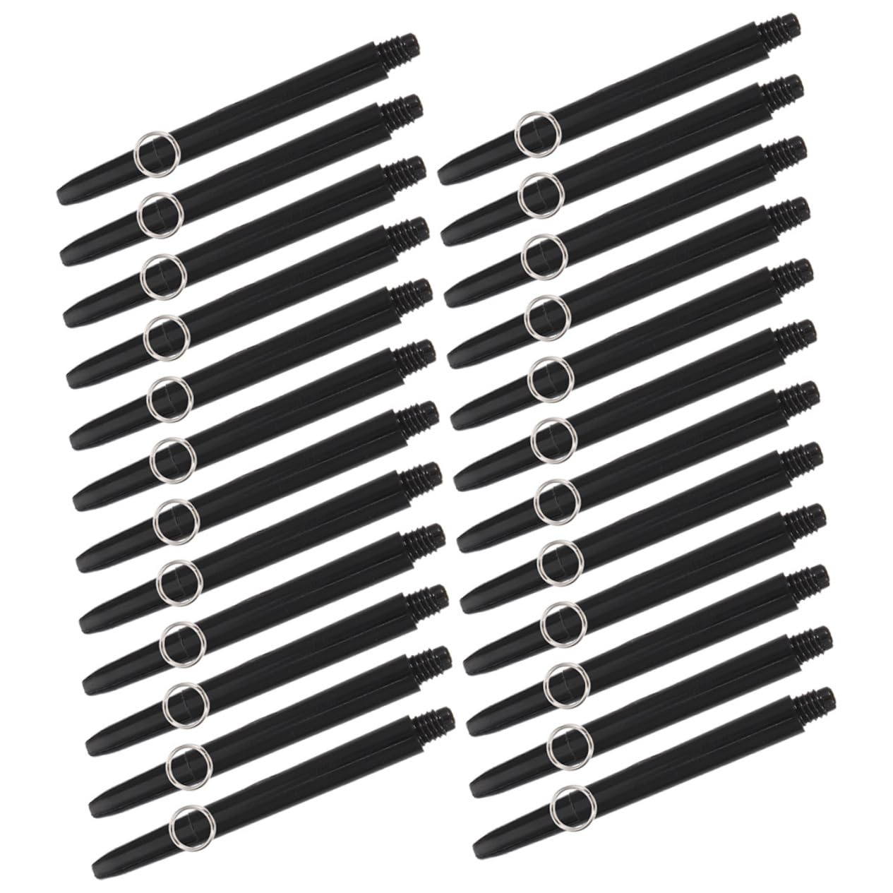 POPETPOP 100pcs Shafts for Professional Accessories Shafts Soft Tip Kit Stems Soft Tip Shafts Thread Shafts Plaything Supply Thread Rods Throwing Shafts Shaft Stem Nylon Black