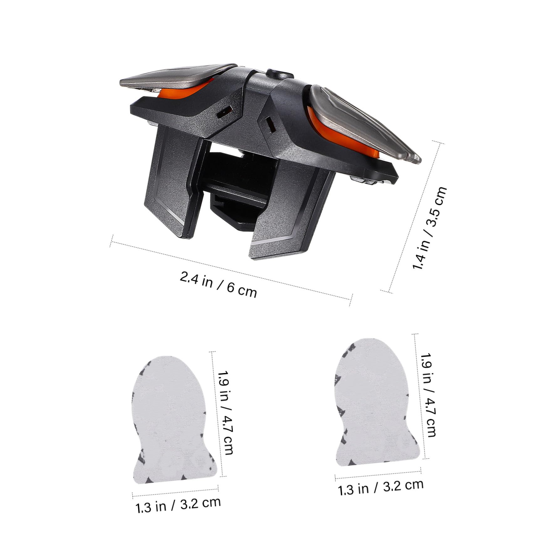 LIFKICH Mobile Spielcontroller Auslöser Satz mit Stabilem ABS Kunststoff und Non Blockierendem Design Kompatibel für Smartphones Inklusive Handschuhe für Präzises Gaming Zubehör