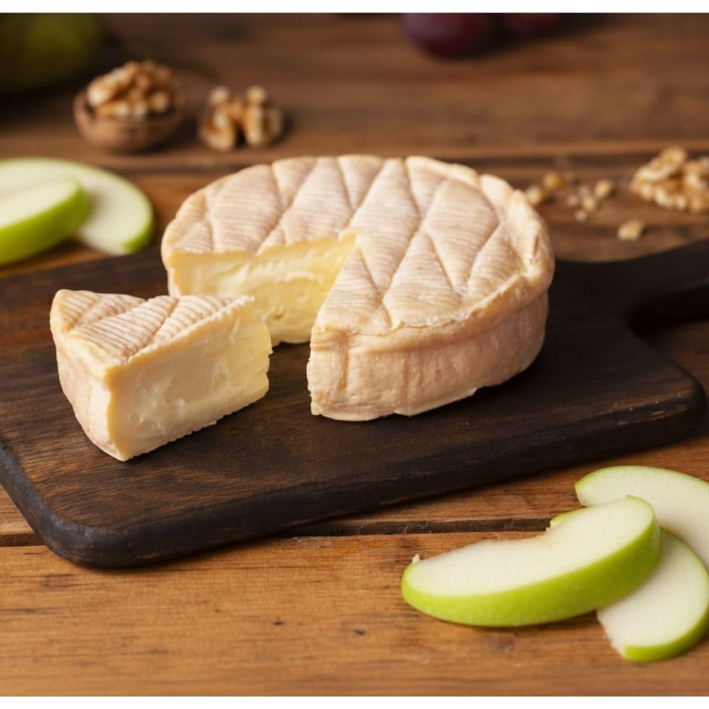 Munster fermier AOP Nature – Fromage d’Alsace au Lait cru de Vache – Pièce Entière (+/- 800g) – Texture Fondante & Arômes Typés – Affinage Traditionnel sur planche