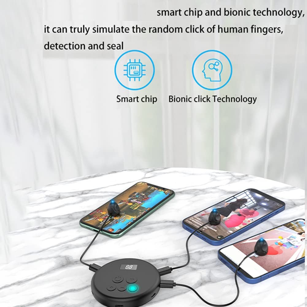 Handy-Bildschirm Auto-Clicker-GeräT Physische Simulation Fingerklick-Spiel Kontinuierliches Klicken für IOS Android-A
