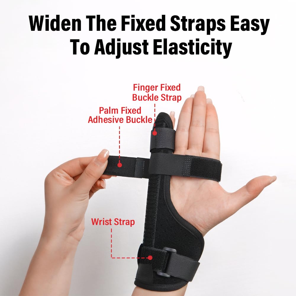Soumit Finger Splint Mallet, 3 Pezzi di Tutore per Dito con Nastro
