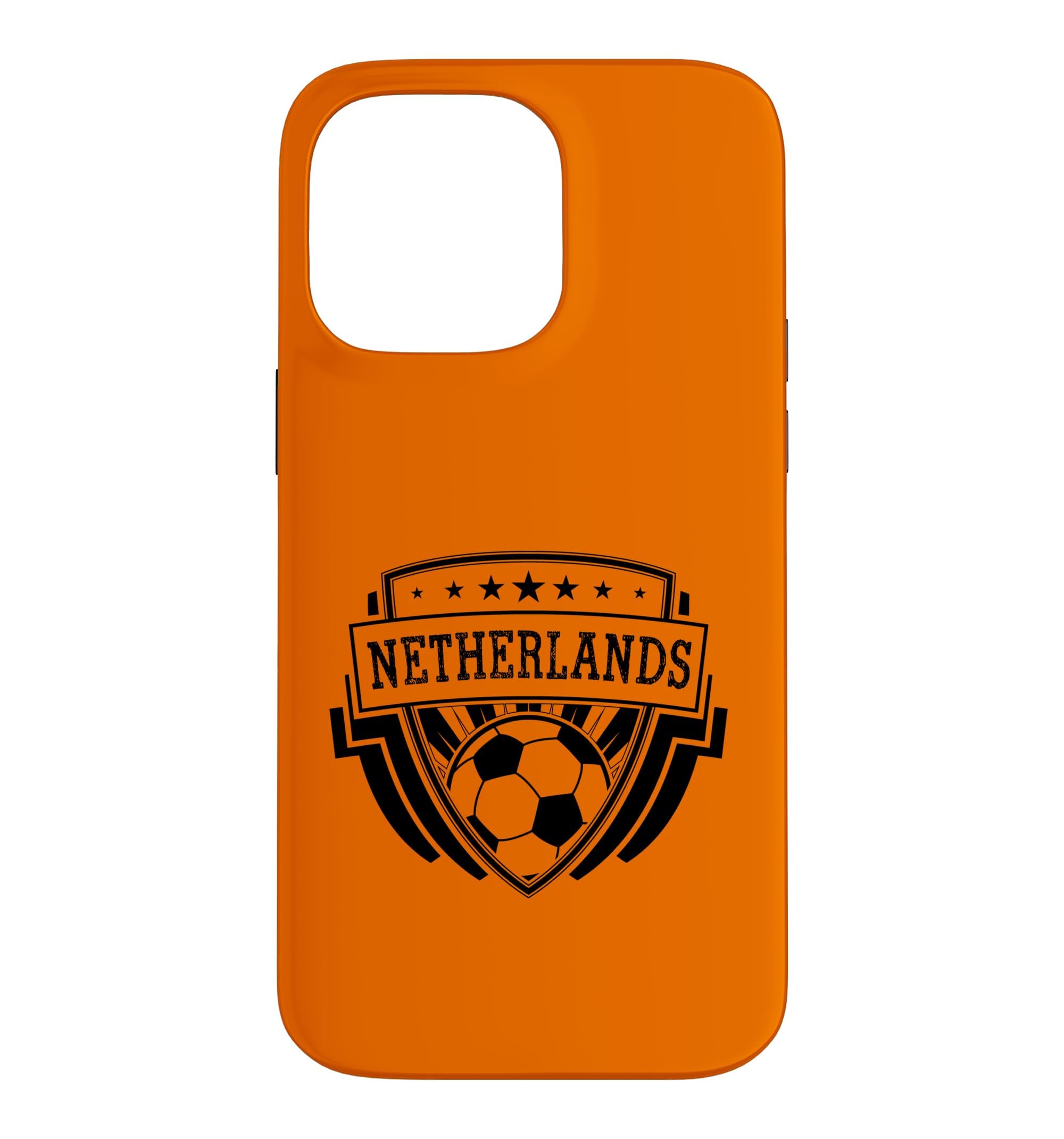 Netherlands Emblem Badge World Cup Football Case for iPhone 14 Pro Max