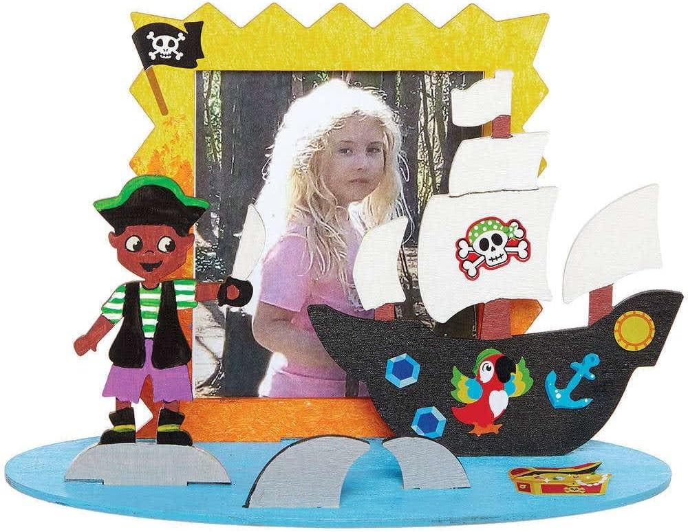 Pirate Scene Wooden Photo Frame Kits