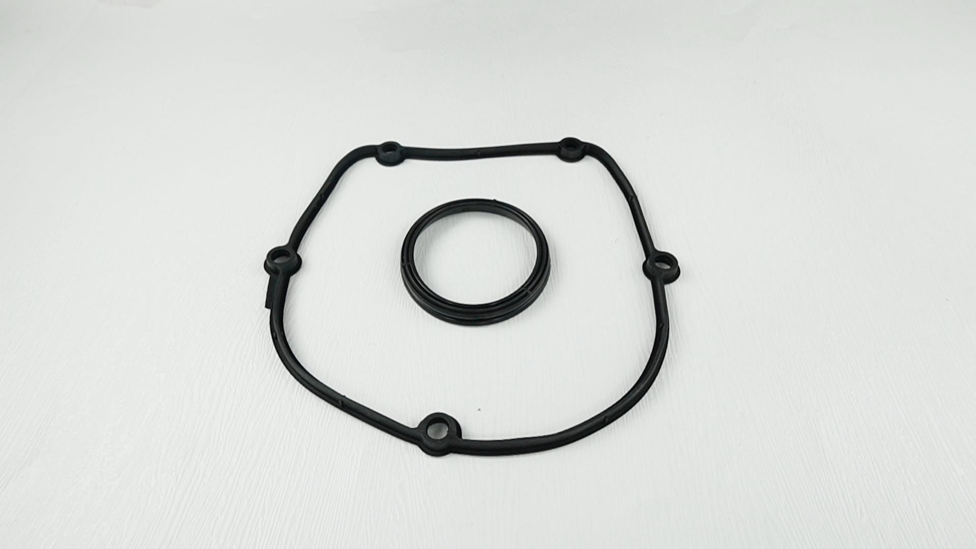 Image of Engine Upper Timing Chain Cover Gasket Fit for Audi Allroad VW Volkswagen CC Eos Beetle Tiguan Passat Jetta Golf, Replace 06H103269H 06H103483D 06H103269C 06H103269G