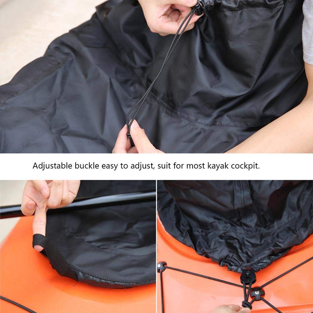 Jupe pour Kayak,Jupe Kayak Neoprene,Kanu Schürze,Housse De Jupe en Kayak,Premium Jupe Housse Kayak Accessoires Pont Cano? Nautique Bateau