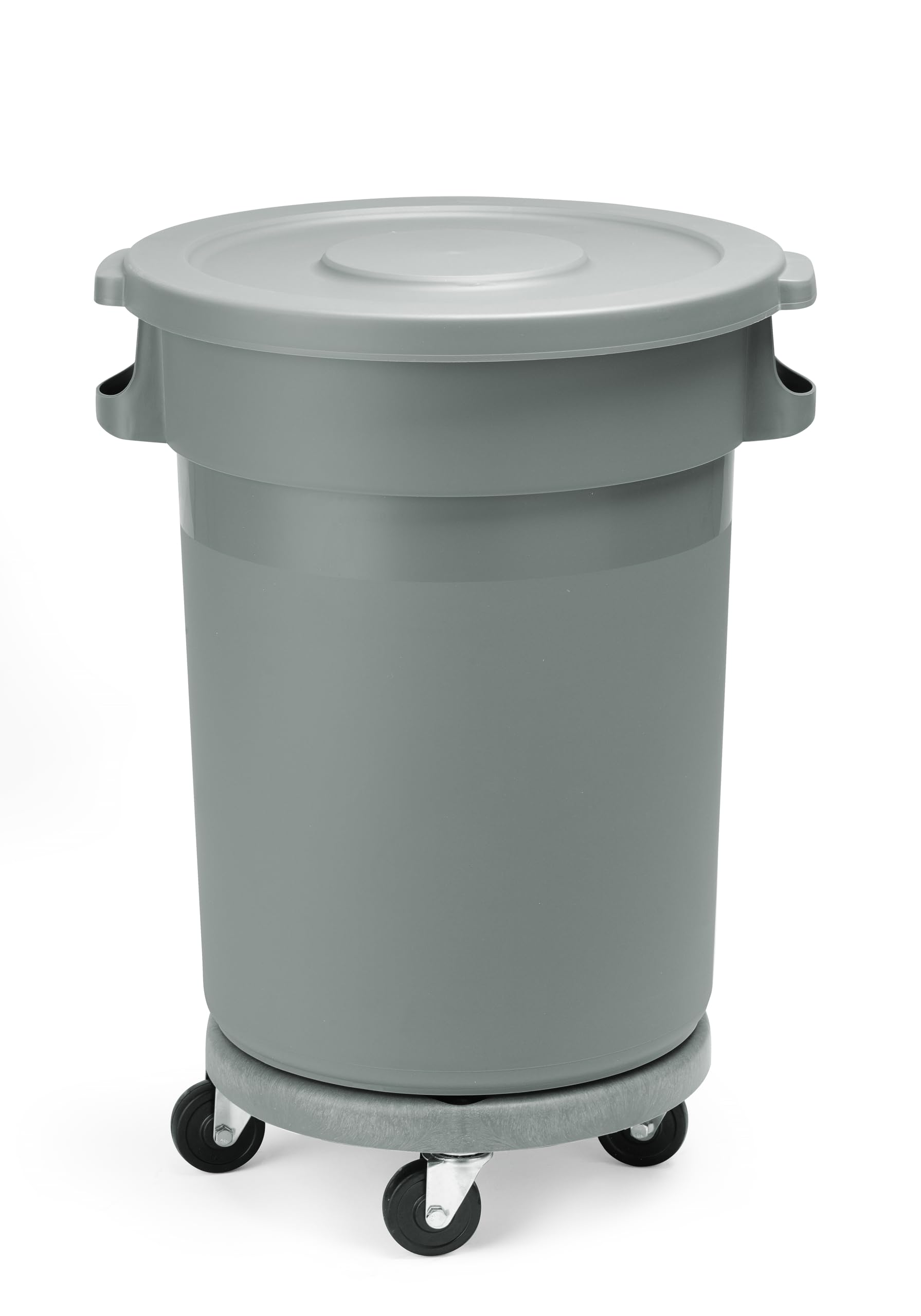 HENDI Abfalleimer, rund, Müllbehälter, Abfallbehälter, 80L, 490x(h)620mm, Grau