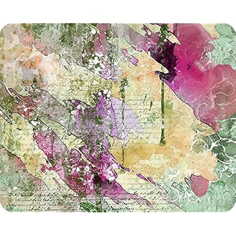 Abstract Vintage Chic Glass Worktop Saver Cover