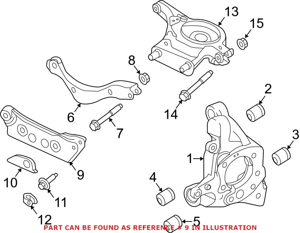 Genuine OEM Rear Left Suspension Track Bar For Nissan Altima 551A19HS0B