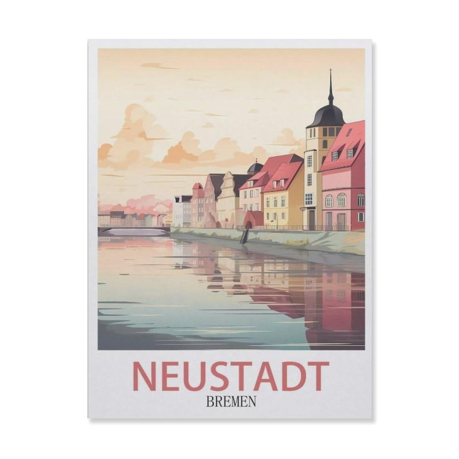 Neustadt Bremen，Jigsaws Puzzles 1000 Pieces Teens Kids Jigsaw Entertainment Toys Brain Challenge Puzzle（75x50cm）-DN49