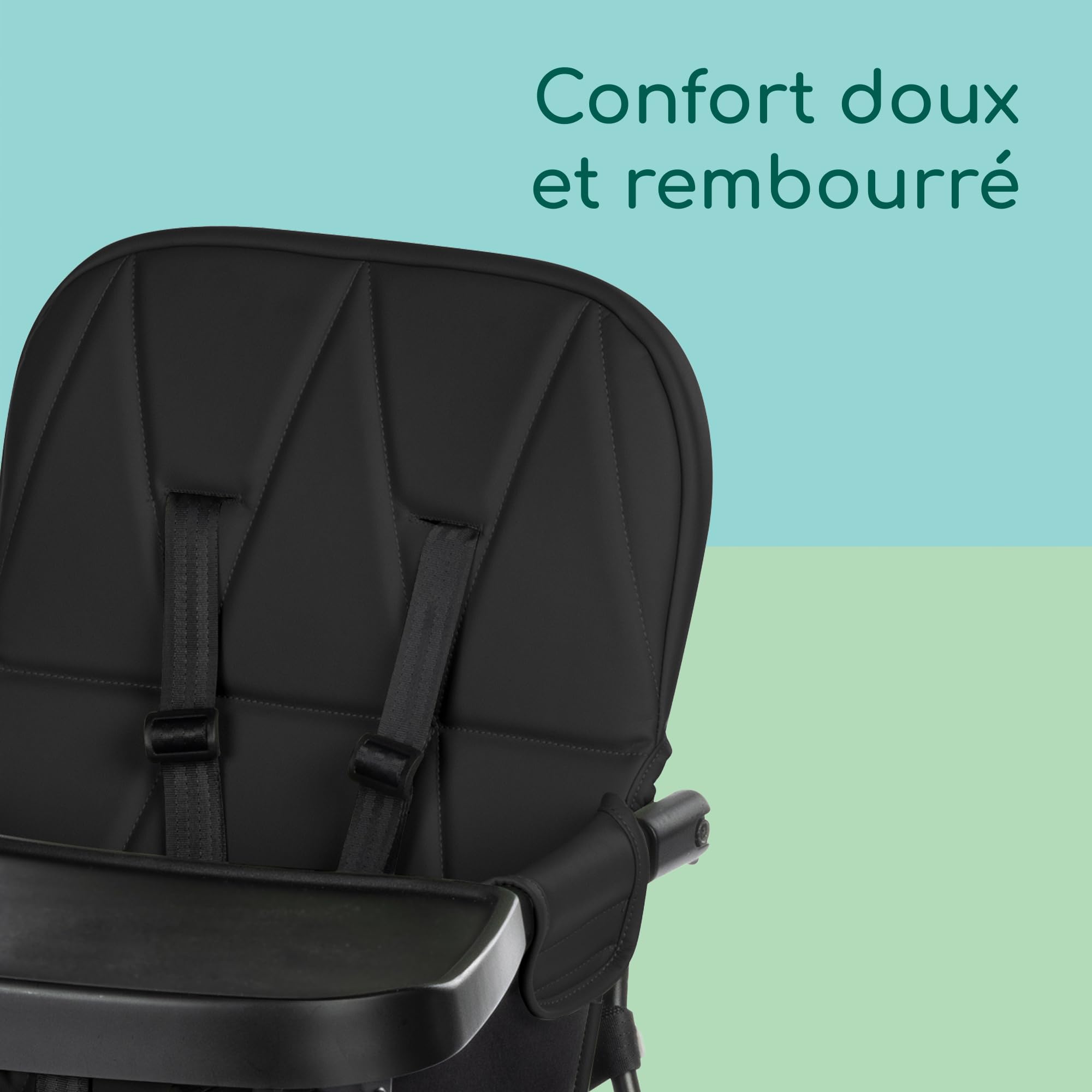 Bebeconfort Lily chaise haute bébé 6 mois à 3 ans 9-15 kg pliage compact 4 kg Tinted Graphite