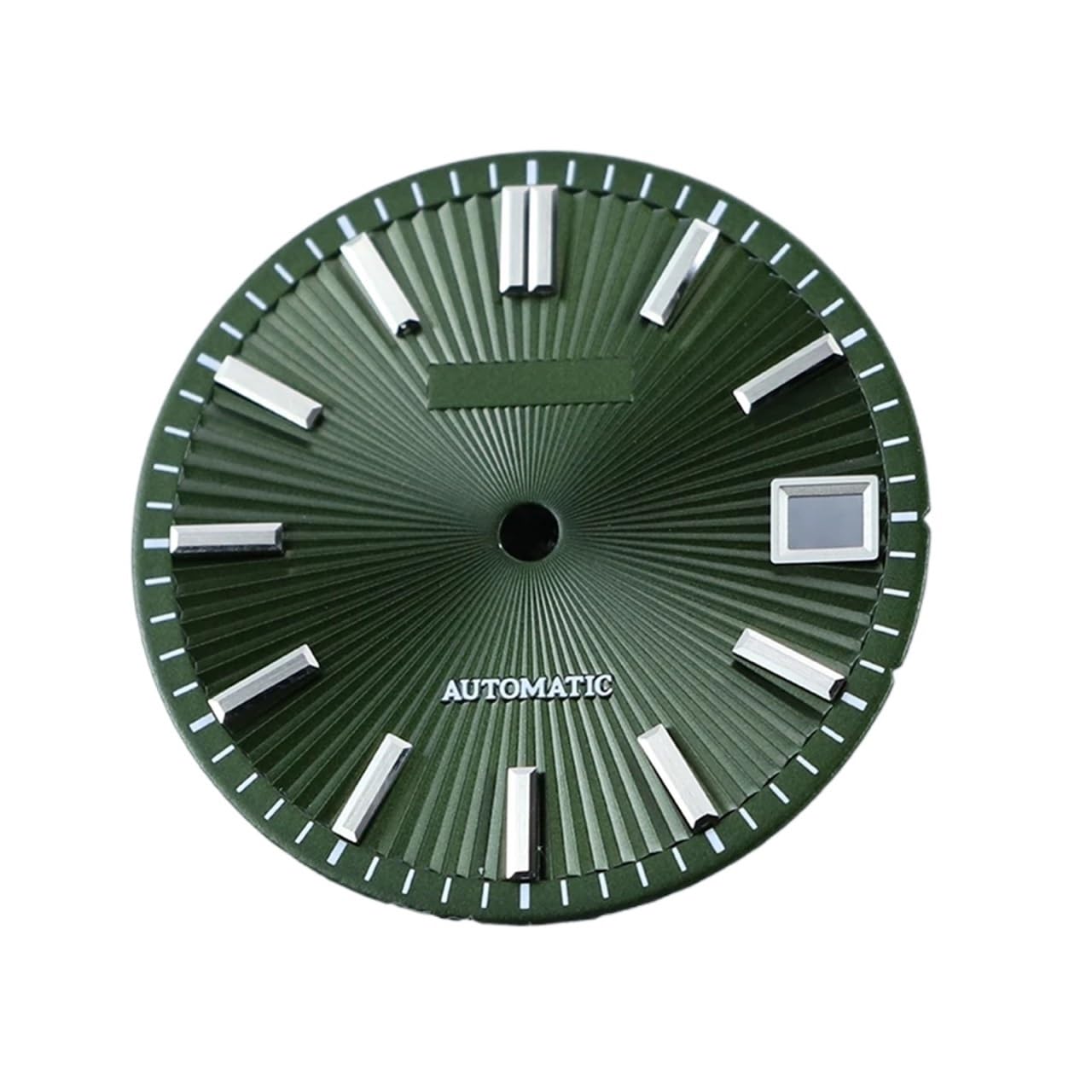 Cadran NH35 pour mod SKX007 de 28.5mm motif radial vert pièce montre automatique