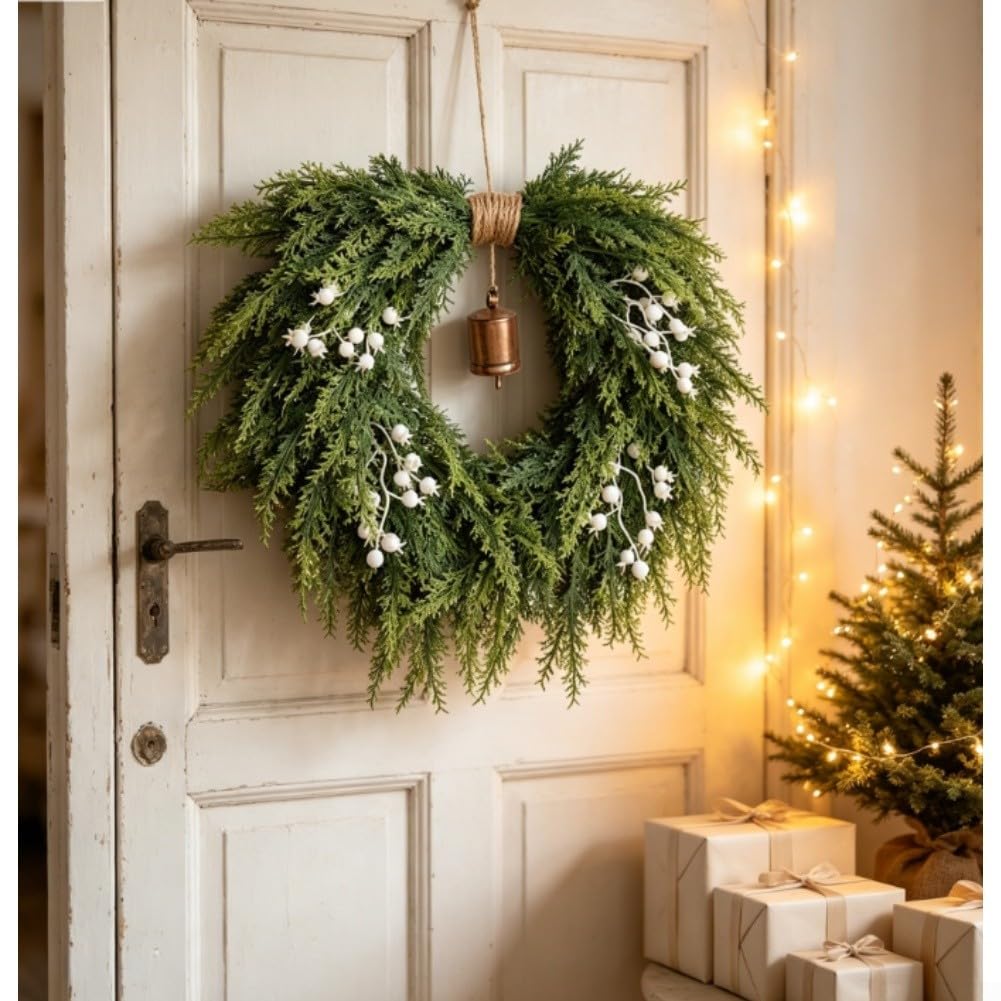 Weihnachtskranz Tanne Kunststoff 50cm Wetterfest