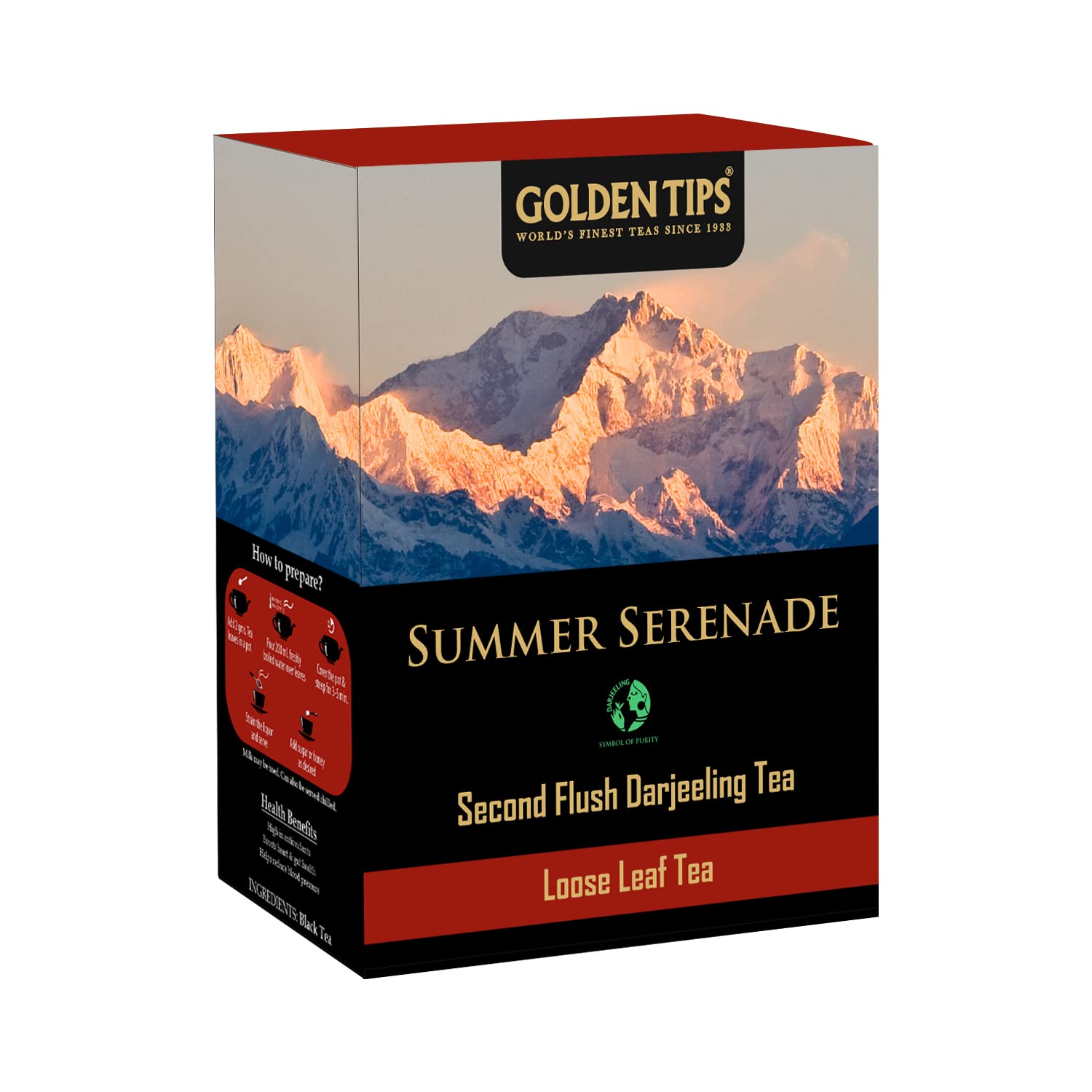 Golden Tips Summer Serenade Second Flush Darjeeling Black Tea (8.81oz - 250 gm - 125 Cups) (B0BSRXWBT6) Amazon Price History, Amazon Price Tracker