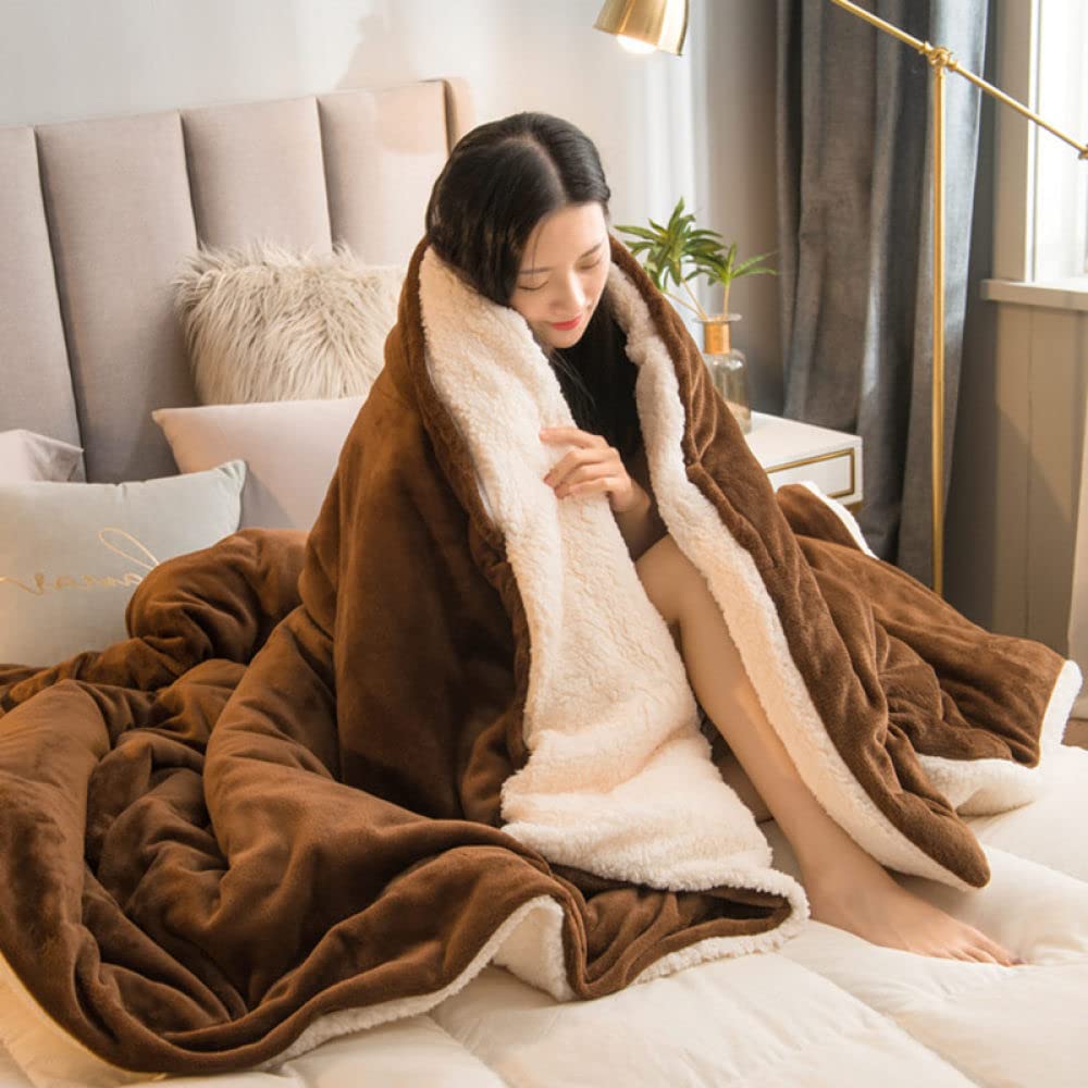 Thick Winter Bed Blankets For Living Room Warm Fleece Cover On The Sofa  Adults And Children Bedspread On The Bed,red,1pcs 180x200cm : Amazon.sg:  Home