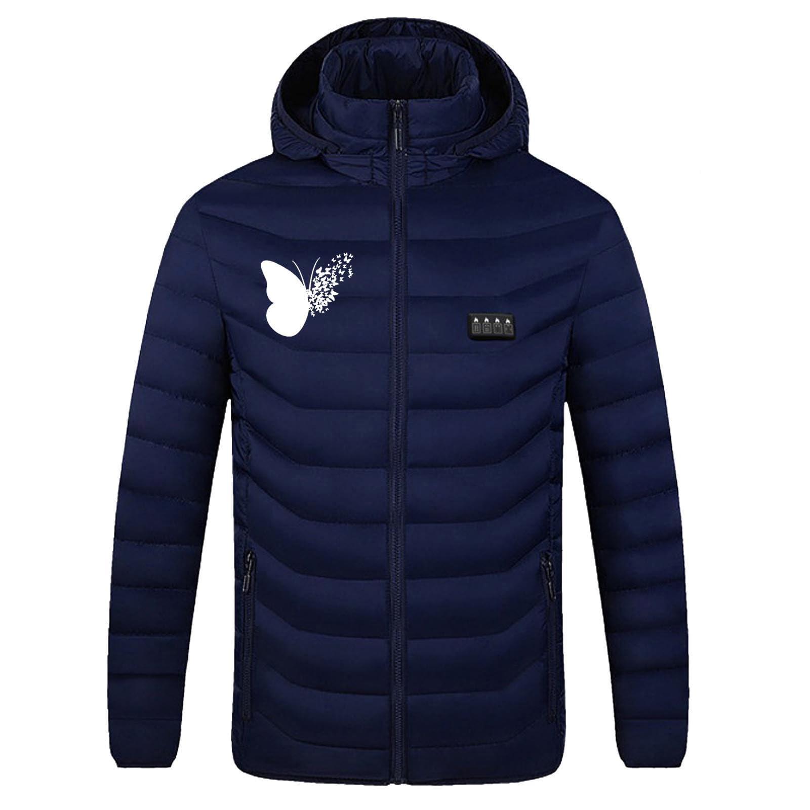KQIVAM Veste Chauffante Hommes Femmes, Doudoune Manteau Chauffant Électrique USB Lavable avec 3 Niveaux de Chauffage et 21 Zones Chauffage pour Ski Pêche Randonnée Plein Air Blouson