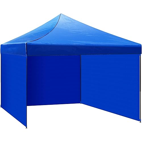 Pop up Canopy Top Replacement Cover Replacement Canopy Top with Removable Side Walls for 10x10 Canopy Tent, Instant Canopy Sun Wall for Outdoor Pop up Canopy Tent (Brackets Not Included) (Blue)
