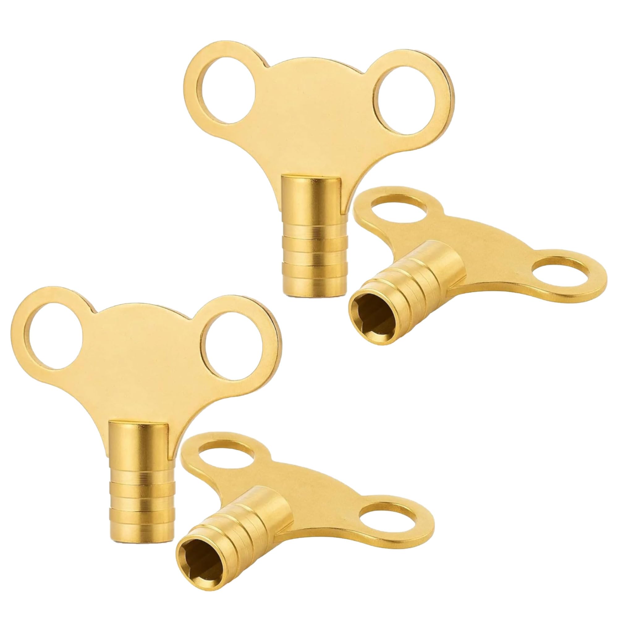 Karrma Ltd. Brass Radiator Bleed Key Pack Of 4 – Universal Radiator Bleeding Key For Central Heating, Radiator Air Vent & Valve Release Tool – Durable Brass Radiator Key