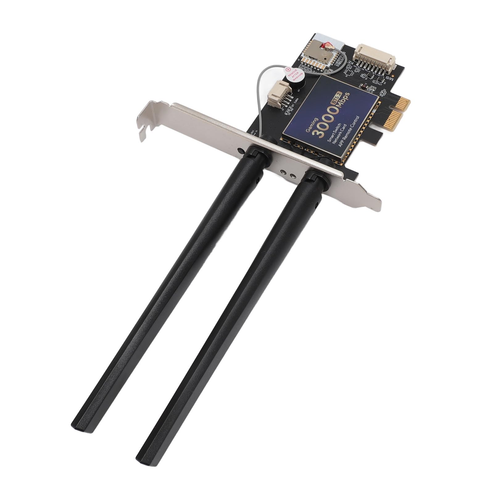 Generic Carte WiFi 6 PCIe AX3000, Adaptateur sans Fil Double Bande Haute Vitesse pour Jeux et Streaming, 2 Antennes 6dBi