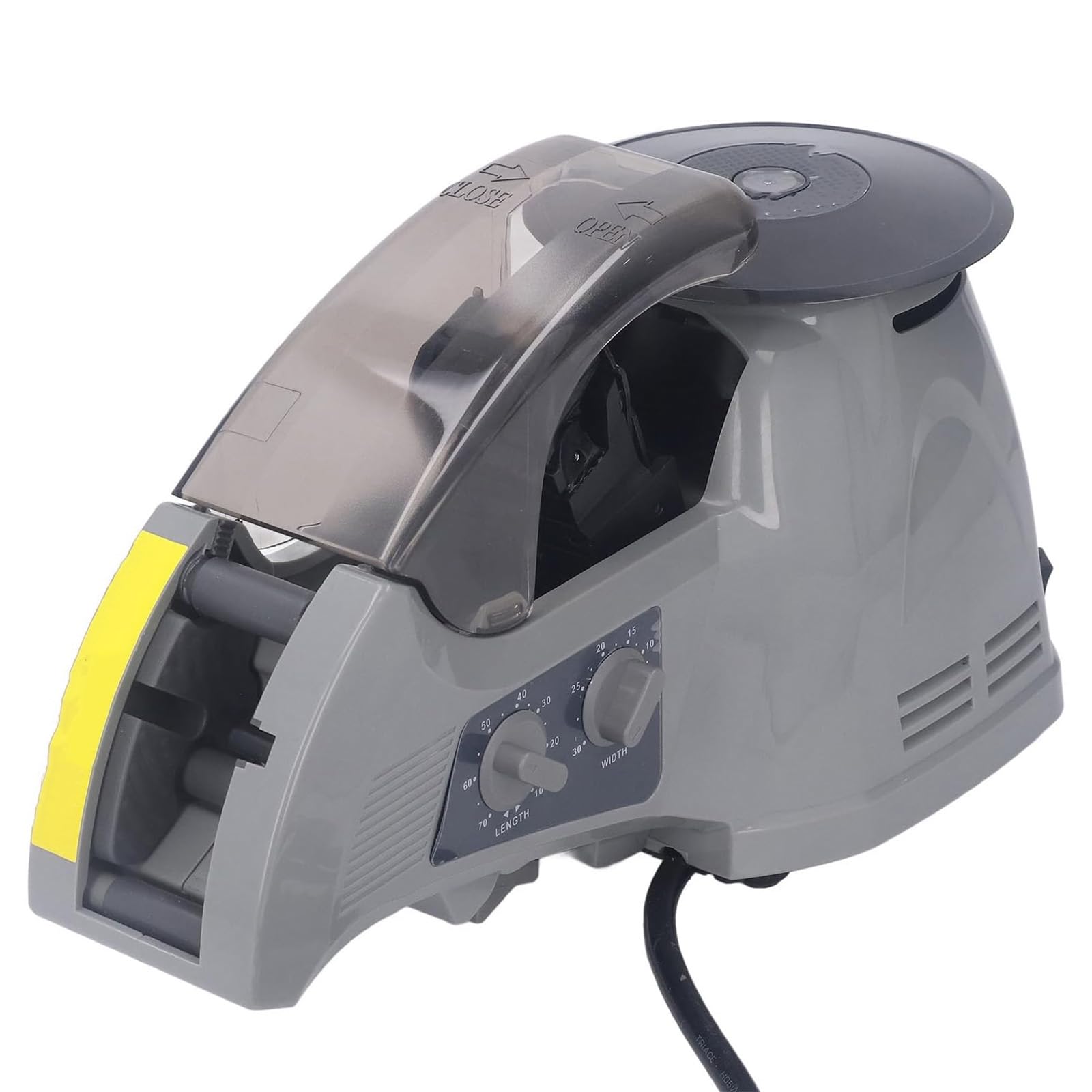 LTzygmion Automatic Tape Dispenser, Carousel Tape Dispenser with Large Disc, Adjustable Cutting Length, Intelligent Induction Design, for Office, Craft, and Packaging Works