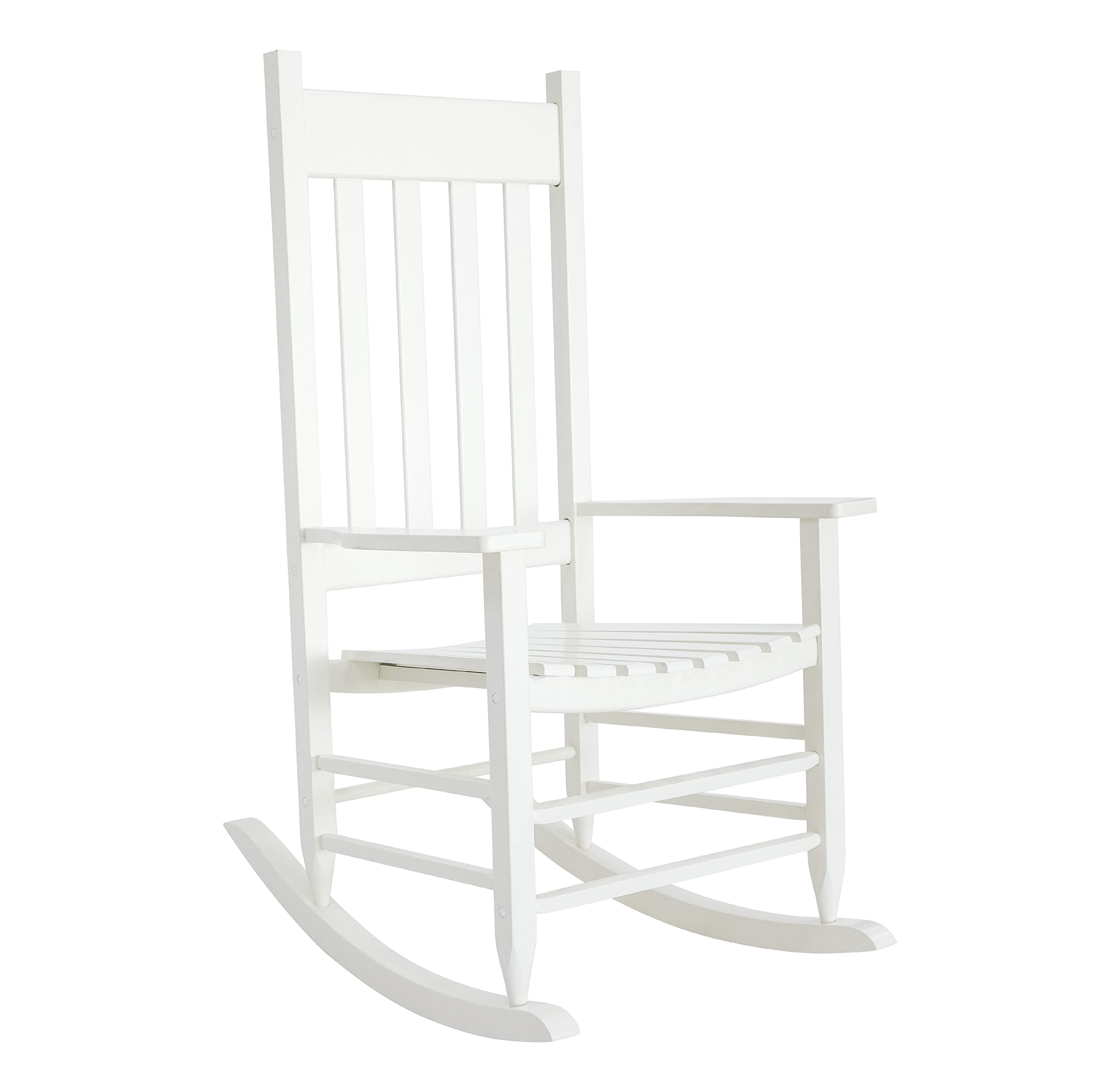 Buy Homestead White Wooden Rocking Chair Vertical High Back Slat