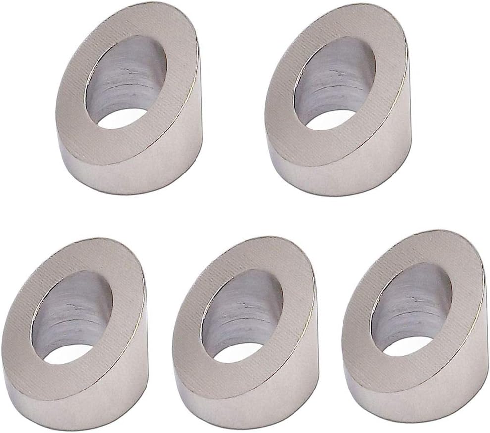 5 Pc 3/8'' Marine Stainless Steel Angled Washer 30 Degree Beveled Cable Railing