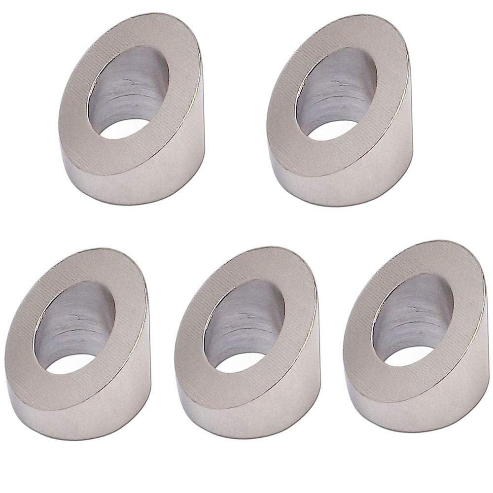 5 Pc 1/4'' Marine Stainless Steel Angled Washer 30 Degree Beveled Cable Railing
