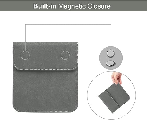 Miniatura 5 de WALNEW Funda protectora de 7 pulgadas para Kindle Oasis de 10 generación 20199 generación 2017, color gris