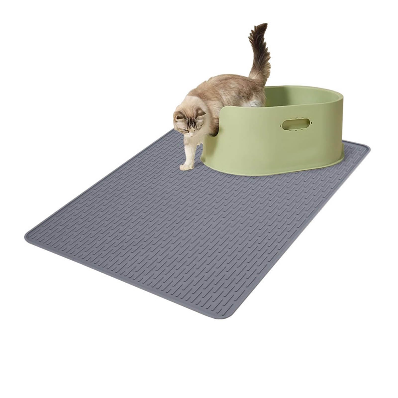 Tovaglietta in silicone per animali domestici, ciotola per cibo e acqua, organizzazione rapida, design pieghevole, vassoio extra large per alimenti per animali domestici