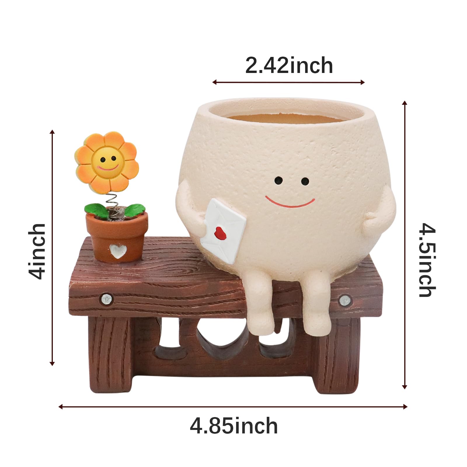 素焼きポット　プランター　植木鉢　フェイス　スマイリー　大小2個セット Amazon.co.jp: ファニースマイリーフェイスプランターポット NINIPAPA 鉢・プランター