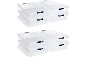 Rubbermaid Cleverstore 41 Quart Storage Container - Durable and Space-Saving