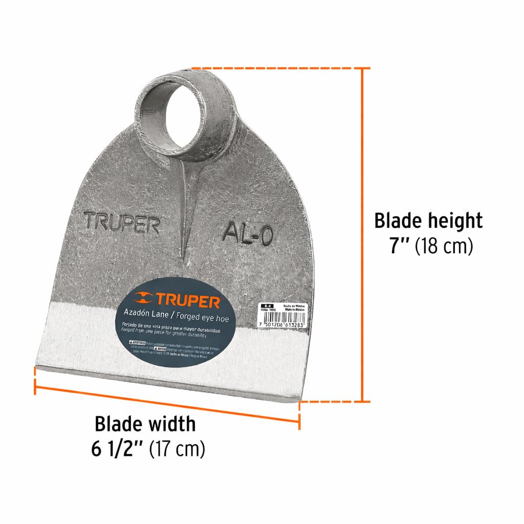 Truper Hoe Head Replacement - 6.5 Inch -3 Truper Hoe Head Replacement - 6.5 Inch -3