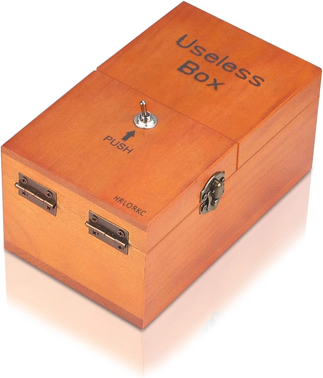 - HRLORKC Useless Box with Surprises Wooden Useless Box Fully Assembled Toy for Adults and Children
