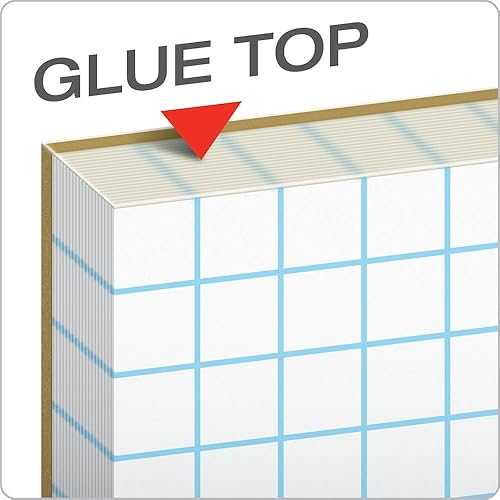 Miniatura 2 de Tops Quadrille Bloc de hojas, 8.5x 11pulgadas, 20libras, 50hojas, color blanco, Blanco