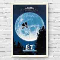 映画　E・T　ポスター　スピルバーグ作品 楽天市場】E.T. 映画ポスターフレームなし 91.5×61cm