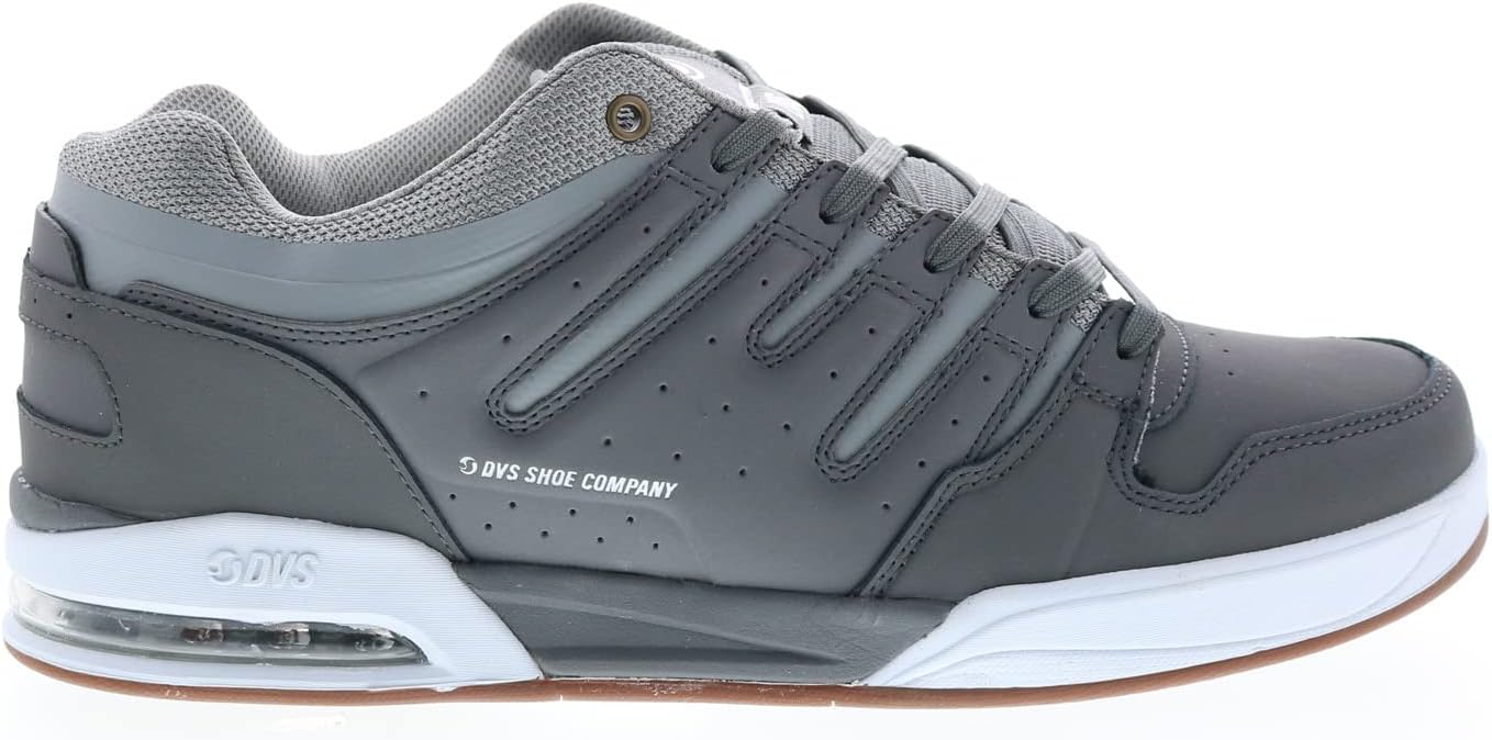 DVS Skateboard Shoes Tycho Charcoal/Grey/White Mens Size 8