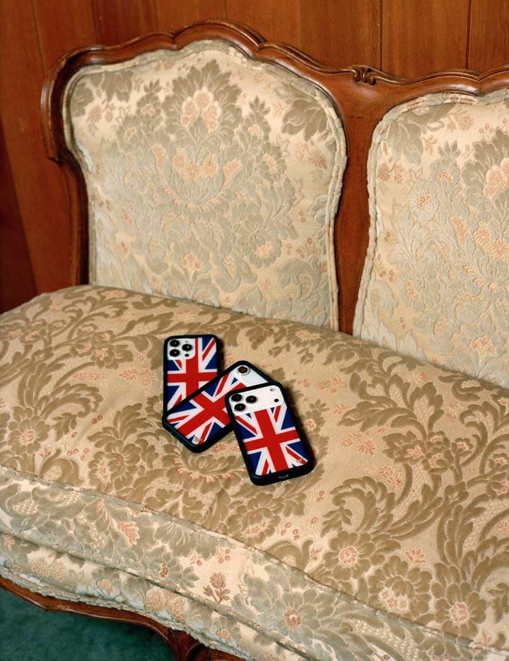 Image of Wildflower Cases - Compatible with iPhone 16 | Protective Black Bumper, 4ft Drop Test Certified, Women Owned Small Business | UK British Flag Vintage London y2k Trendy | Union Jack