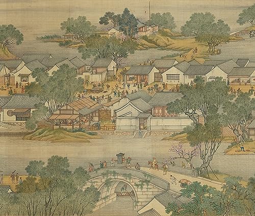 Lienzo cuadro lo largo del río durante el Festival Qingming para pared de dormitorio