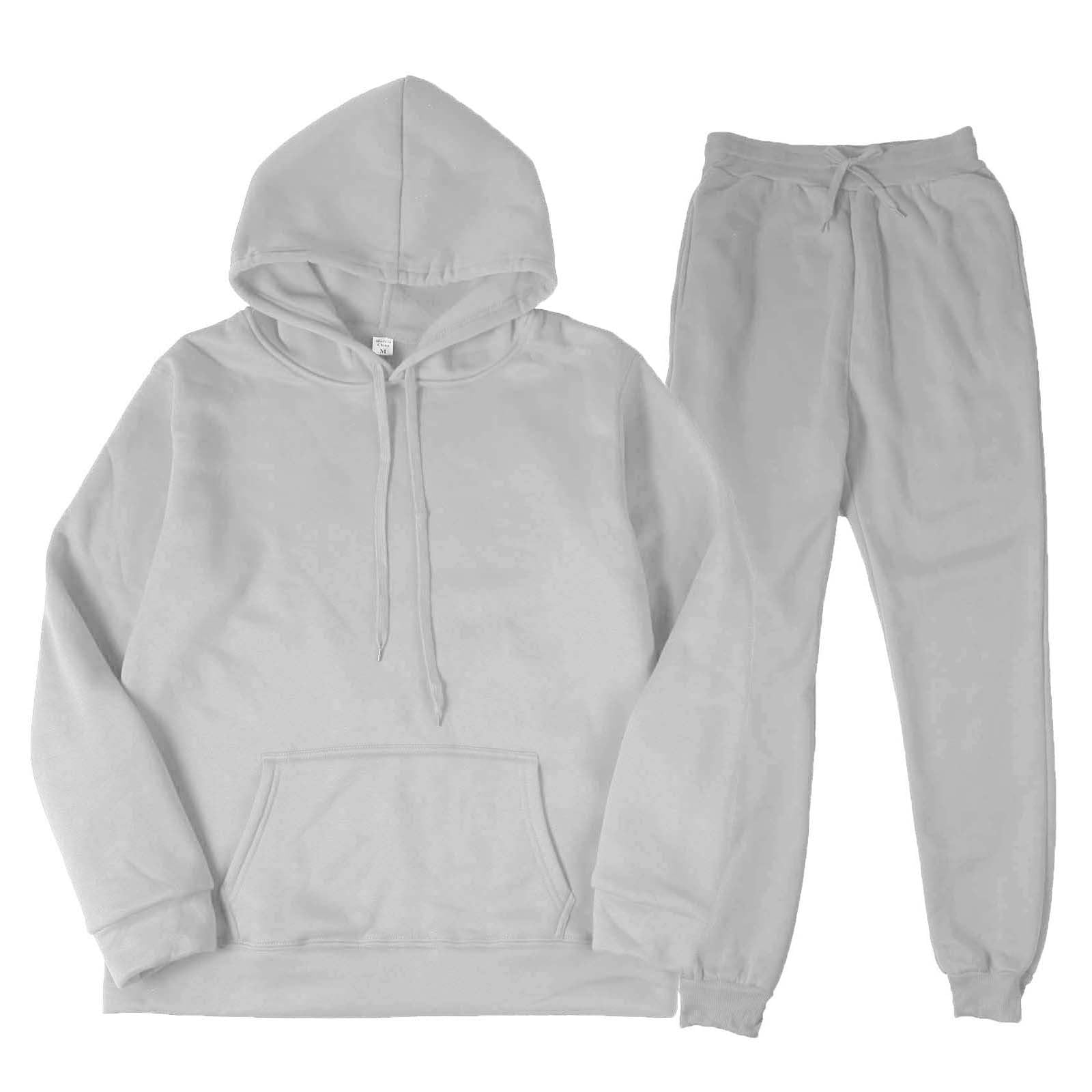 Conjunto de chándal para hombre con capucha, pantalones de correr | Chándal Hombre Conjunto con Capucha Top de Manga Larga y Pantalones de Correr con Cintura Elastica Running