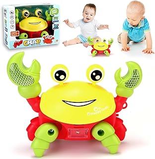 لعبة سرطان البحر الراقص مع إضاءة LED وموسيقى، بلاستيك