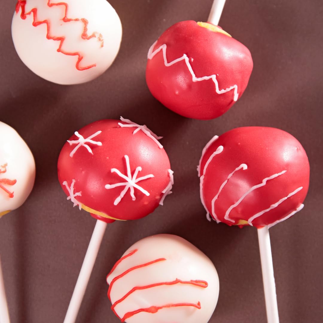 Azucren, Melts Rojos para Derretir, Perlas de Chocolate Fundible para Repostería, Perfecto para Tartas, Cake Pop, Galletas o Cupcakes, 250 G