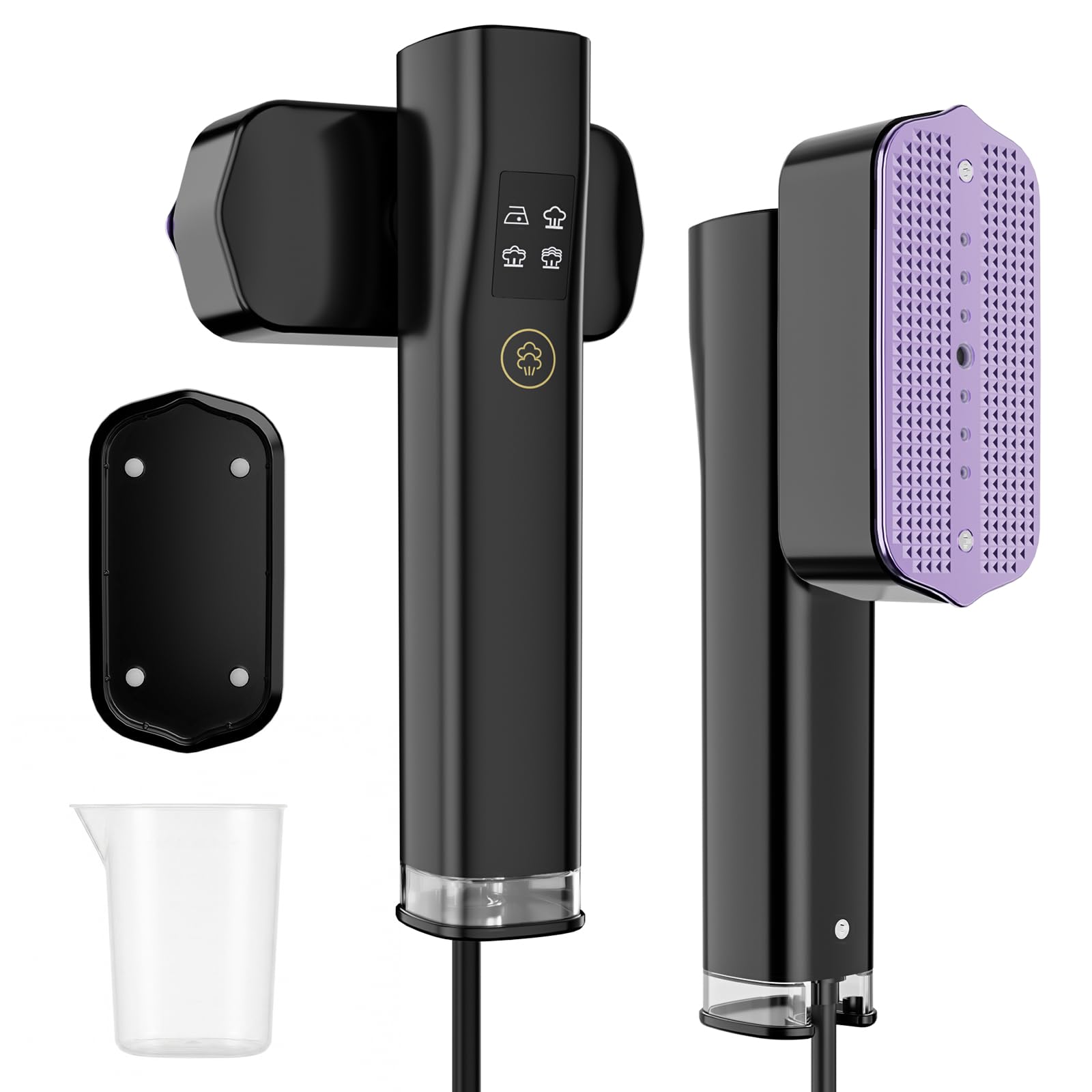 Travel Steamer for Clothes 1000W 110V Handheld Garment Steamer with LCD Display 15s Fast Heat Up Leakproof Design 3 Steam Levels with Portable Wrinkle Remover for Home, Dorm Hotel - 2