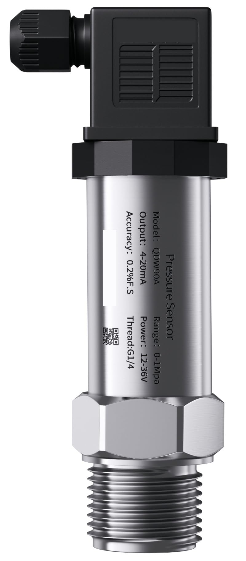 Trasmettitore di pressione idraulico 4 20mA 0-10V RS485 Sensore di pressione differenziale Manometro G1/4 NPT1/4 12-36V 0-1bar 10bar 16bar 60bar(4-20mA G1-2,0-10KPA)