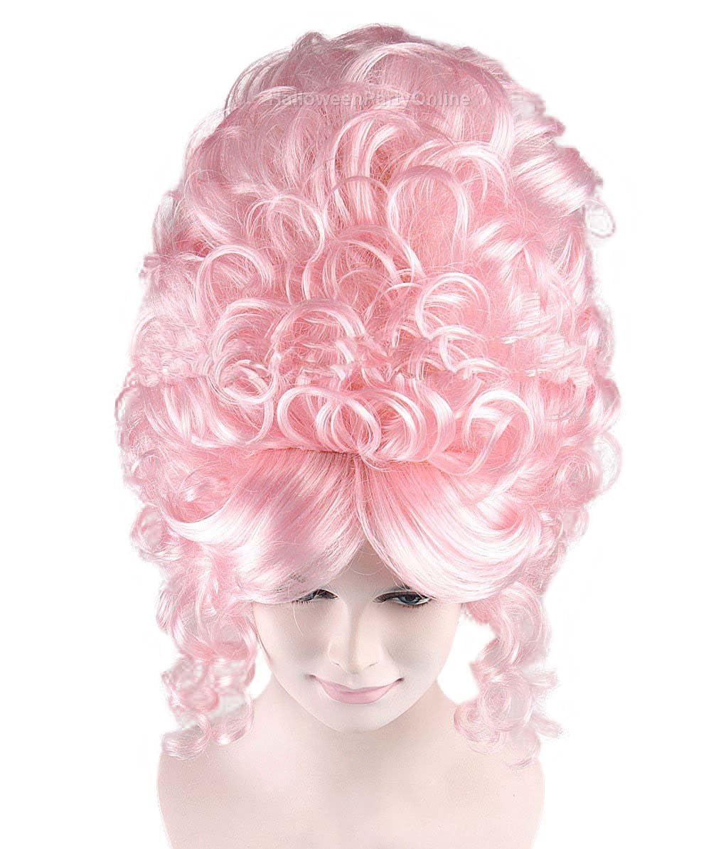 Rococo Style French Revolution Womens Wig | Queen Character Cosplay Halloween Wig | Breathable Capless Cap Synthtic Fiber Wig