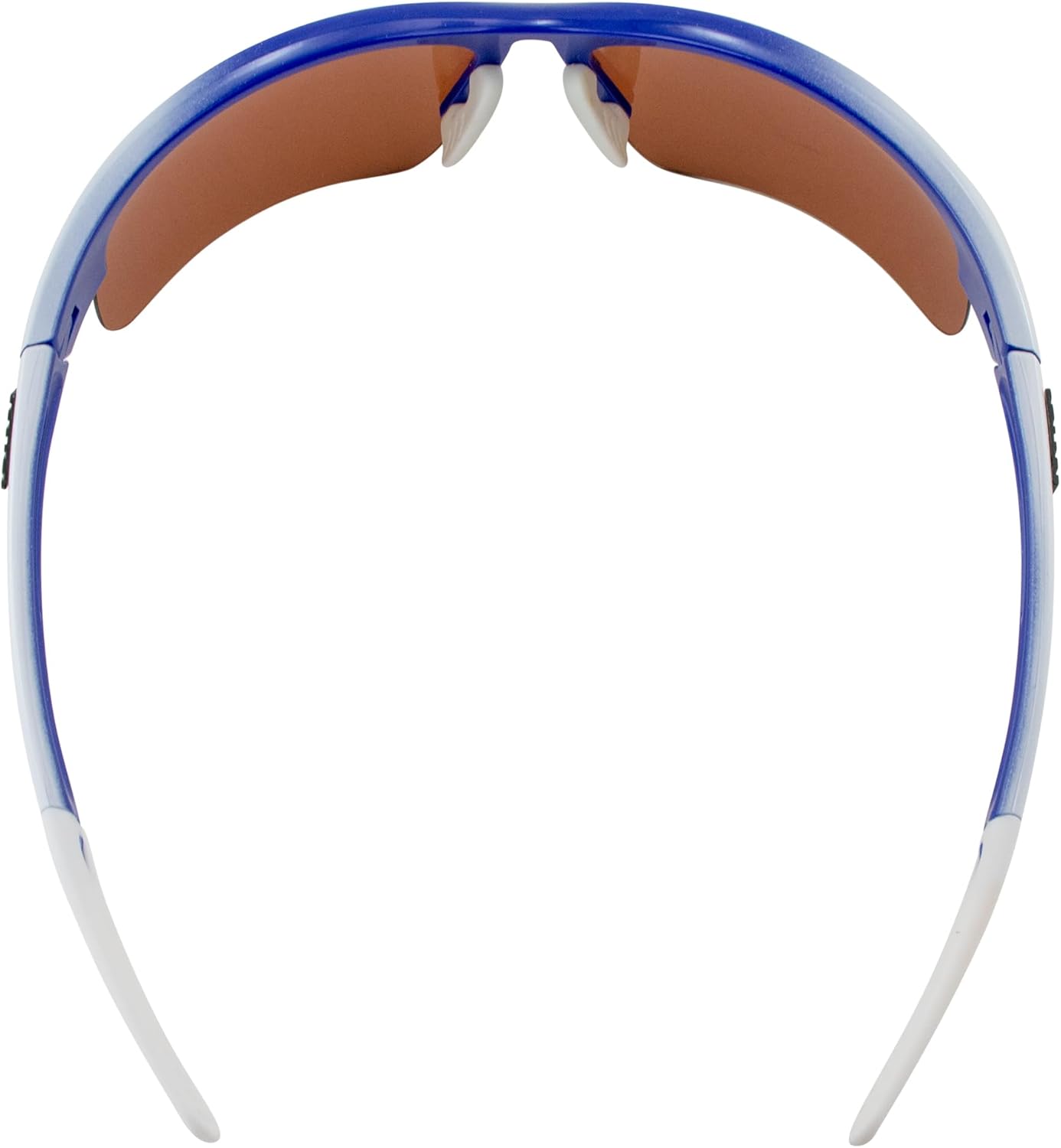 Maxx Domain Golf Sport Riding Sunglasses White Blue Frame with High Definition Amber Lens - Image 4