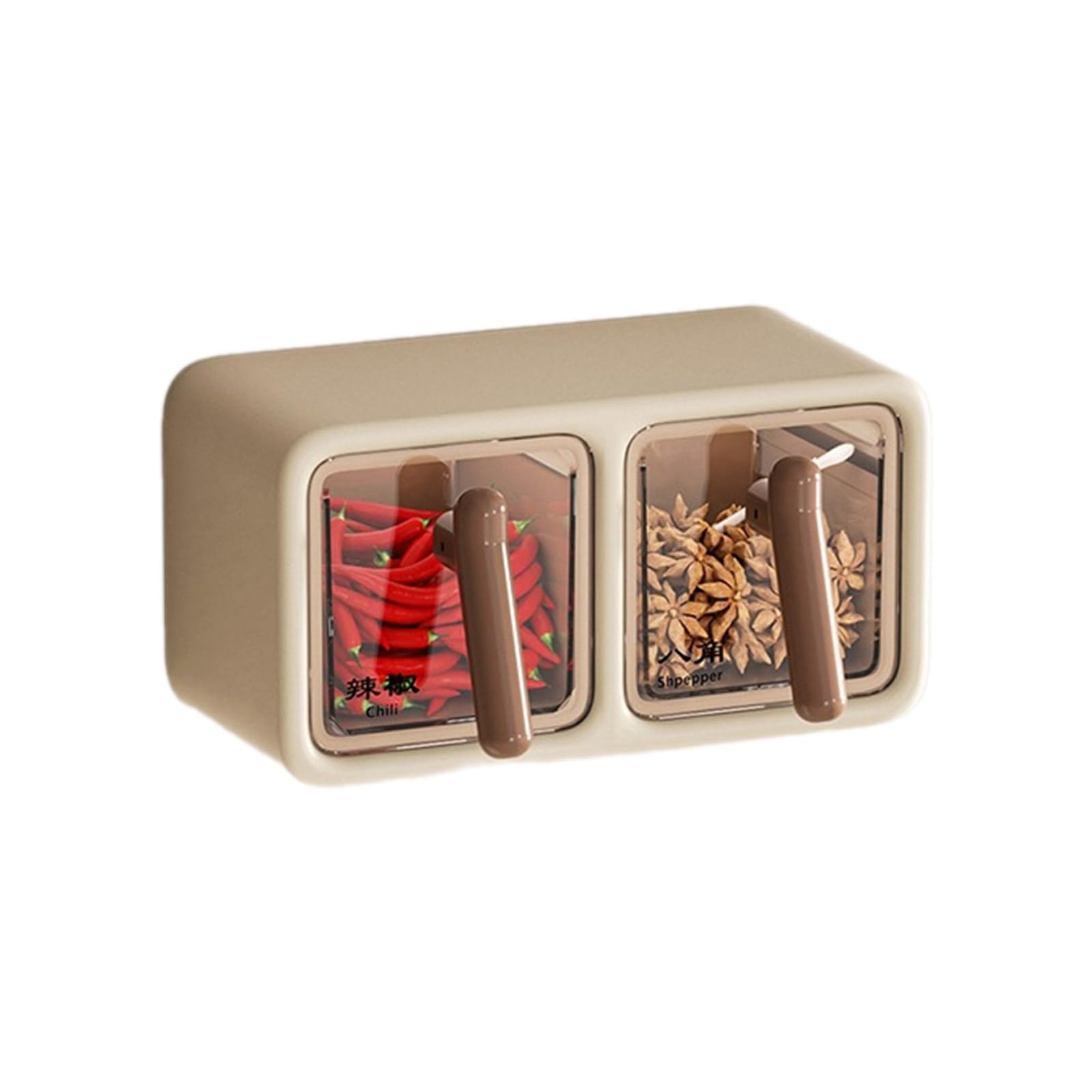 YROHGKPN Wall Mounted Spices Organizers Effective Kitchen Spices Container Wall Mounted Multiple Space Condiment Holder Multifunctional Kitchen Gadget