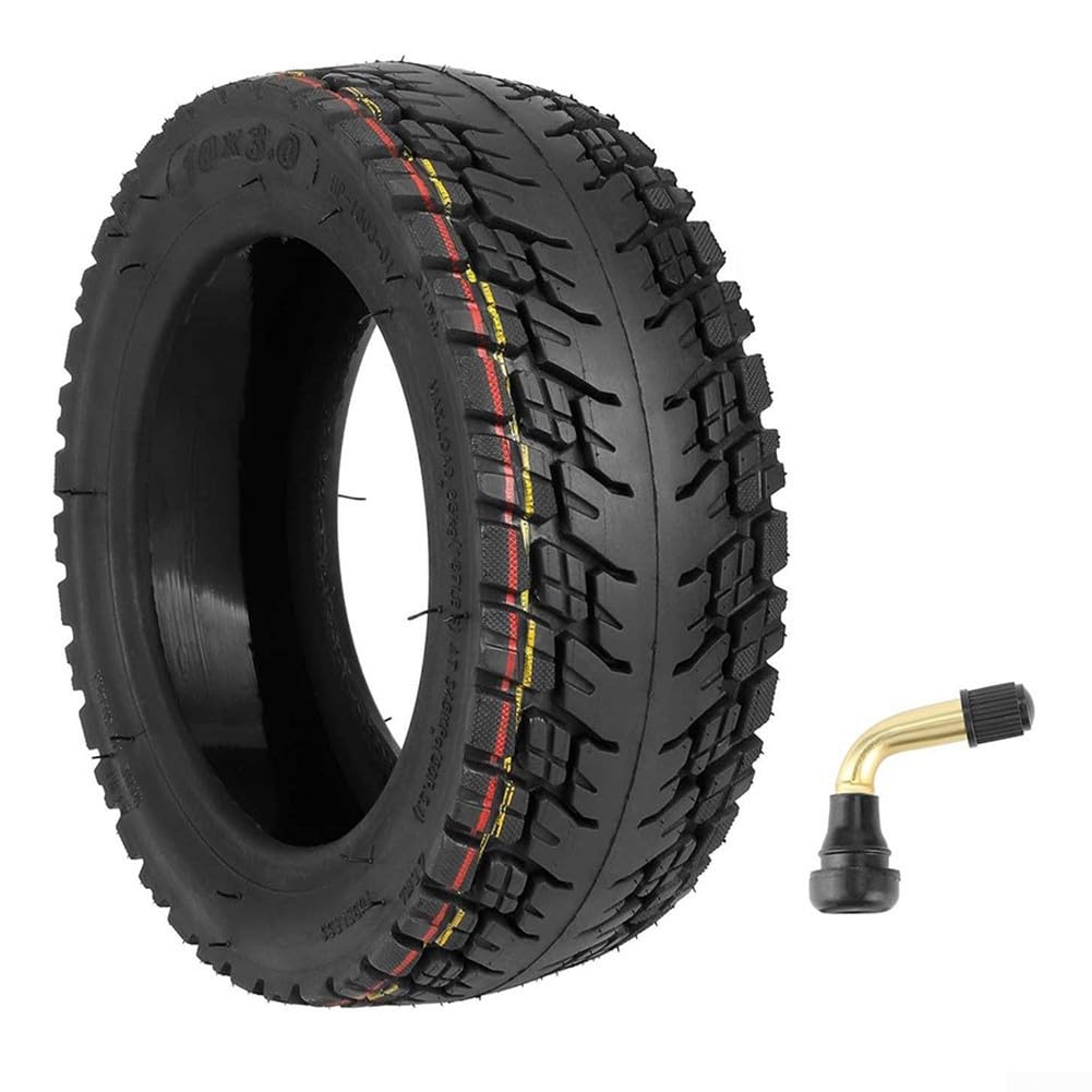 Neumático sin cámara de auto reparación 10x3.0 para scooter eléctrico, 255x80 80/65-6 neumático de repuesto de goma todoterreno con banda de agarre (neumático)